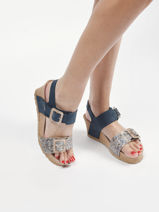 Sandales lissia en cuir-MEPHISTO-vue-porte