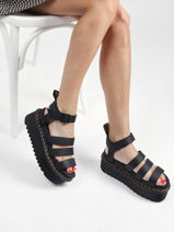 Sandales plateformes blaire quad hydro en cuir-DR MARTENS-vue-porte