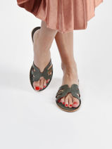 Mules Damia En Cuir Les tropeziennes Noir women DAMIA-vue-porte