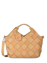 Sac  Main Even Ella Cuir Burkely Beige even ella 69