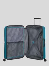 Harde Reiskoffer Airconic American tourister Blauw airconic 88G003-vue-porte