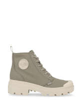 Boots Pallabase Twill Palladium Gris women 96907297