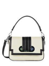 Sac Bandoulire Iris Raphia Cuir Lancel Beige iris A11970