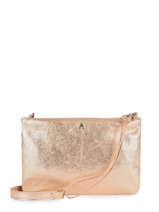 Sac Bandoulire Irise Cuir Craie Orange irise POCHOIR