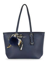 Sac Port paule Grained Miniprix Bleu grained F2531