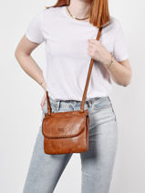 Sac Bandoulire Utility Cuir Basilic pepper Marron utility BUTI05-vue-porte