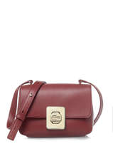 Cross Body Tas Amelia Leder Lacoste Rood amelia BRAVO