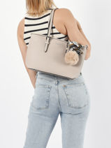 Sac Port� �paule Grained Miniprix Beige grained F2531-vue-porte