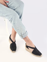 Espadrilles Triton Toni pons Noir women TRITON-vue-porte