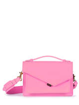 Sac Bandoulire Zo Cuir Lancaster Rose zoe 10