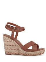 Sandales talon compense uit leder uit leder uit leder uit leder uit leder-TOMMY HILFIGER