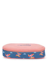 Pennenzak 1 Compartiment Cameleon Blauw retro PLUM