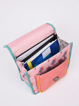 Rugzak Kleuter 1 Compartiment Cameleon Roze retro SD30-vue-porte