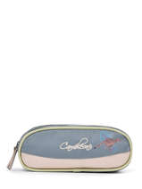 Trousse Enfant 2 Compartiments Cameleon Vert vintage fantasy TROU