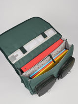 Cartable Vintage Velvet 2 Compartiments Cameleon Vert vintage velvet CA38-vue-porte