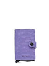 Kaarthouder Croco Leder Secrid Violet cleo MCI