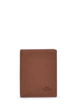 Porte-cartes Cuir Yves renard Marron foulonne 239