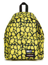 Sac  Dos Padded Pak'r Smiley 1 Compartiment Eastpak Jaune smiley K620SMI