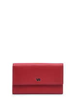 Portefeuille Foulonn Cuir Yves renard Rouge foulonne 29439