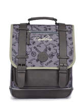 Rugzak Kinderen 2 Compartimenten Cameleon Grijs vintage urban SD38