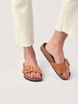 Slippers madrid big buckle uit leder-BIRKENSTOCK-vue-porte