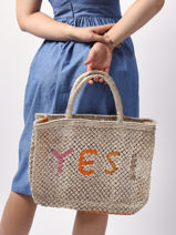 Shoppingtas "yes!" Van Jute The jacksons Beige word bag YES-vue-porte