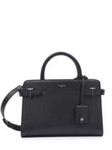 Sac  Main M Emilie Cuir Le tanneur Noir emily 6531-4