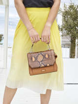 Handtas M Ninon Python Lancel Bruin ninon A09370