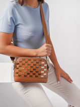 Cross Body Tas Jetset Leder Michael kors Bruin jetset T2GT9C7Y-vue-porte