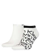 Herensokken Ck Logo 2 Paar Calvin klein jeans Wit men 71218714