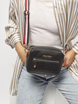 Cross Body Tas Iconic Tommy Tommy hilfiger Zwart iconic tommy AW12184-vue-porte
