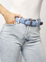 Riem Billybelt Blauw uni CM42-vue-porte
