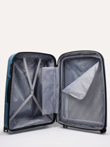 Valise Rigide Extensible Belmont + Delsey Bleu belmont + 3861821-vue-porte