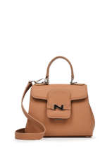 Cross Body Tas Mini Duras Leder Nathan baume Bruin ines 4