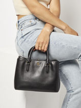 Sac  Main Marcy 26 Cuir Lauren ralph lauren Noir dryden 31876725-vue-porte