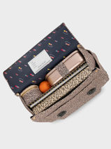 Cartable It Bag Midi Girl 2 Compartiments Jeune premier Marron daydream girls G-vue-porte