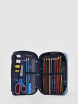 Trousse Remplie 1 Compartiment Jeune premier Bleu daydream boys B-vue-porte