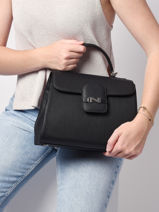 Sac  Main Duras Cuir Nathan baume Noir ines 1-vue-porte