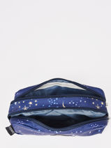 Trousse 2 Compartiments Boheme Caramel et cie Bleu boheme FI-vue-porte