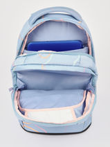 Sac  Dos 2 Compartiments Satch Bleu pack SIN1-vue-porte