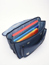 Cartable Caramel et cie Bleu fier GA-vue-porte
