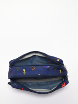 Trousse 2 Compartiments Caramel et cie Bleu green power ocean GP-vue-porte