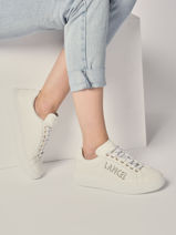 Sneakers Ninon Uit Leder Lancel Wit women A12255-vue-porte