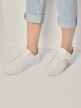 Sneakers uit leder-TOMMY HILFIGER-vue-porte
