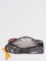 Trousse 1 Compartiment Stones and bones Gris boys B-vue-porte