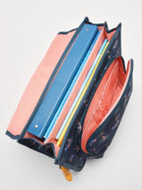 Cartable 2 Compartiments Lily Girls Stones and bones Bleu girls G-vue-porte