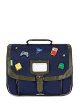 Cartable 1 Compartiment Tann's Bleu fantaisie garcon 35165