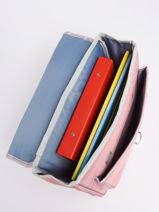 Boekentas 1 Compartiment Caramel et cie Roze boheme FI-vue-porte