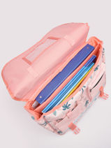 Cartable  Roulettes 2 Compartiments Rip curl Rose under the sea LBPSU1US-vue-porte