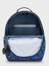 Rugzak 1 Compartiment Met 15" Laptopvak Kipling Blauw back to school KI4851-vue-porte